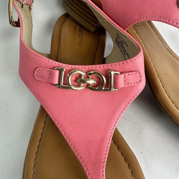 Women’s Liz Claiborne memory foam thong sandals size 8 Dressy Casual - Picture 3 of 9